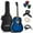 Blue, variant on Ashthorpe Full-Size Dreadnought Acoustic Electric Guitar Package, Black