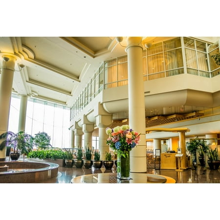 Canadian Pacific Hotel LAMINATED POSTER Outside Vancouver Pan Pacific Hotel Harbor Canada Poster Print 24 x 36 ()