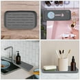 thumbnail image 2 of FENGGUIQU 2-Pack Grey Silicone Countertop Tray for Bathroom Soap Dish and Cosmetic Organizer Storage, 2 of 6