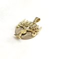 thumbnail image 6 of Real 14k yellow gold Menorah star of David Jewish Israel pendant religious 2.6g, 6 of 12