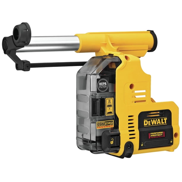 Extractor de polvo con martillo perforador DEWALT DWH303DH para SDS Plus de 1 pulgada