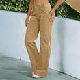 thumbnail image 6 of JJHGVB Straight Leg Jeans for Women Baggy Jeans Women Cargo Jeans for Women Comfortable Pants for Women Loose Pants Pantalones Para Mujer Comfy Pants Women Brown L, 6 of 6