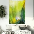 thumbnail image 3 of Flower Tapestry, Oil Paint Print Daisies in Field Blurry Effects Nature Depiction Artistic Manner, Wall Hanging for Bedroom Living Room Dorm Decor, 40W X 60L Inches, Green White, by Ambesonne, 3 of 5