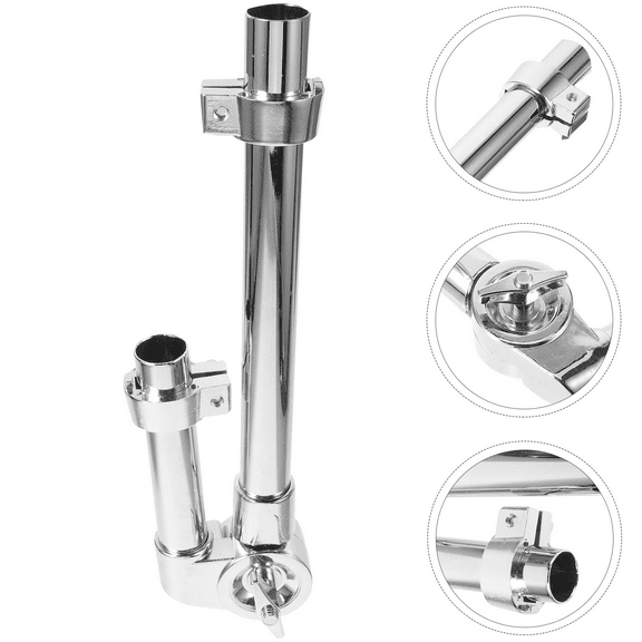UPOUART 1Set Zinc Alloy Tom Drum Bracket Adjustable Height and Angle for Professional Drummers Stage Home