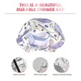 thumbnail image 3 of KLL Lavender Flowers Pattern Shower Cap & Bath Cap for Women,Reversible Oversized Waterproof Shower Caps for all Hair Lengths,Elastic Reusable Bathing Hair Cap, 3 of 6