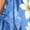 Blue Palm Tree Frangipani Flower, variant on Funny Watermelon Print Womens Kaftan Plus Size Swimwear Coverup for Summer Beach Cover Up Batwing Sleeves Beachwear V Neck Maxi Beach Dress Loungewear