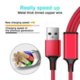 thumbnail image 3 of 3 In 1 Multifunction Fast Phone Charging Cable Compatible with Iphone Type C Cable, 4FT，Black, 3 of 5