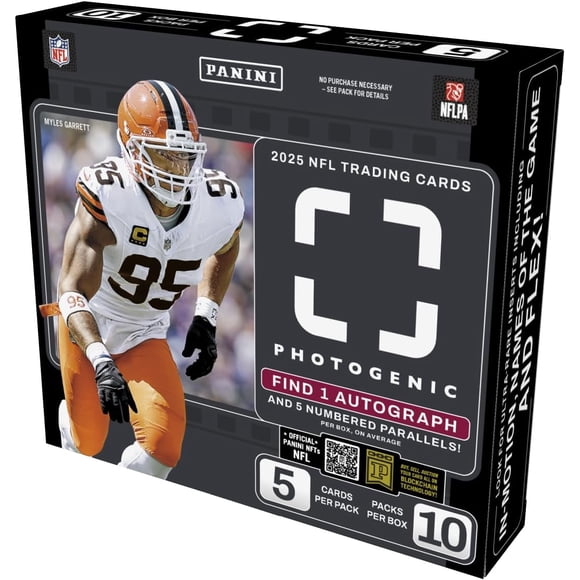 2025 Panini Photogenic Football Hobby Trading Card Box (1 Autograph Per Box)