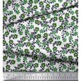 thumbnail image 2 of Soimoi Modal Satin Fabric Leaves & Floral Block Print Fabric by The Yard 42 Inch Wide, 2 of 3
