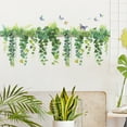 thumbnail image 6 of Flower Vine Green Plant Butterfly Wall Stickers Living Room Bedroom Decoration Mural Home Decor Beautify Self-adhesive Wallpaper, 6 of 6