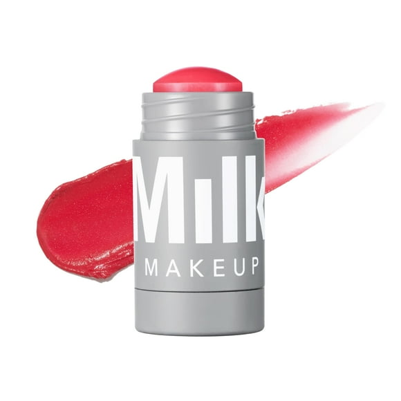 Colorete y color de labios, maquillaje con leche, labios y mejillas, Flip True Red