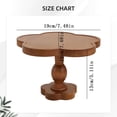 thumbnail image 3 of Rustic Flower-Shaped Wood Cake Stand – Acacia Wood Dessert Riser, Multi-Use Serving Tray, Farmhouse Cake Pedestal, Home & Event Food Display Holder, 3 of 6