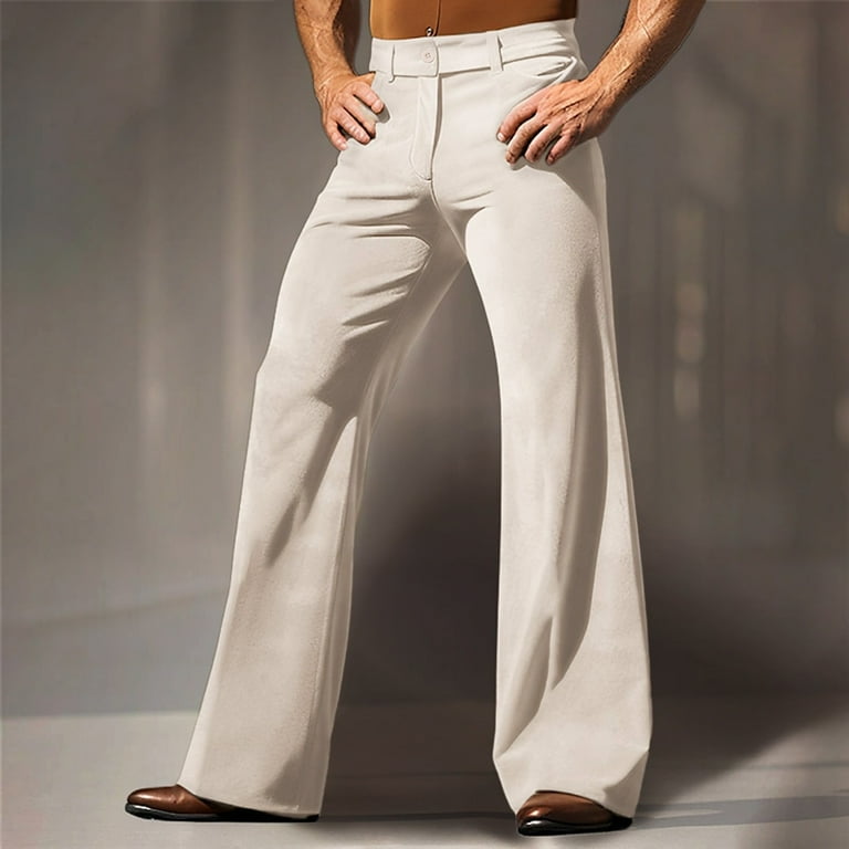 Mens Sweatpants,Male Dress Pants Gold Velvet Pants Flared Pants Trousers  Casual Pants Pocket Plain Comfort Business Daily Holiday Modern Pant,Cargo  Pants for Men,Size:XL - Walmart.com