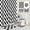 Black White【checkered】, variant on Purple Eucalyptus Leaves Shower Curtain Set 4PCs with Non-Slip Rugs,Toilet Lid Cover and Bath Mat,Bathroom Decoration 71x71 Inch with Hooks