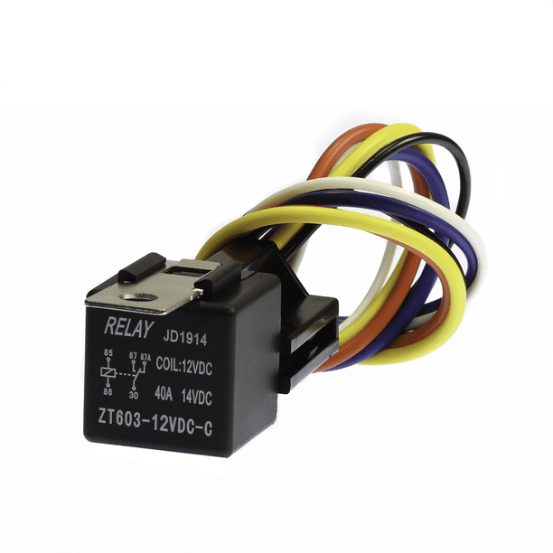 Harness + Relay Bosch Style 5-PIN SPDT 30/40 Amp 12V DC + 2 YR Warranty