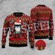 thumbnail image 3 of Suéter feo de punto divertido de Navidad de algodón con diseño de Papá Noel para mascotas, jersey informal vintage de invierno estilo Harajuku, jersey retro de manga larga con impresión 3D, 3 of 5