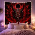 thumbnail image 2 of Menacing Draconic Entity Against Dark Eclipse Background, Spooky Gothic Fantasy for Dark Art Fans, Mystical Occult Home Decor, Halloween Gift Tapestry Wall Hanging for Bedroom and Gaming Room, 2 of 7