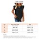 thumbnail image 2 of Blusas casuales de manga corta, blusas de verano con cuello redondo y mangas cortas, blusas con mangas cortas con volantes, eficiencia óptima, 2 of 2