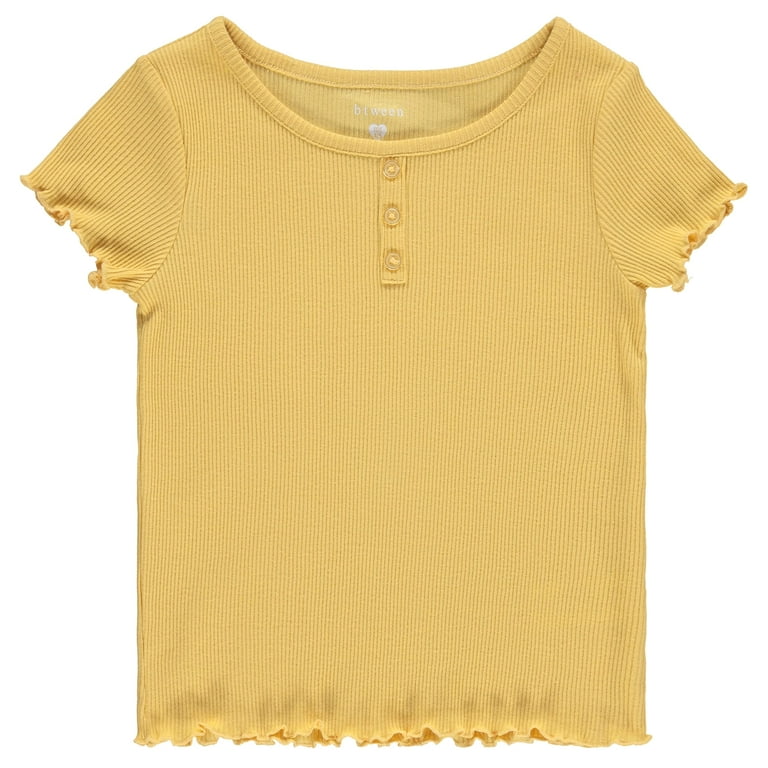 トップス Main Story Loose Tee / Honey Peach 4y BTween 4-Pack Rib Knit Girls Tops - Short Sleeve Lettuce