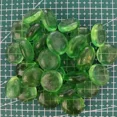 thumbnail image 3 of 80 g/2,82 oz 15-25 mm Perlas de vidrio translúcidas Mosaicos redondos planos para manualidades de bricolaje Material de color cremoso irisado transparente, 3 of 5