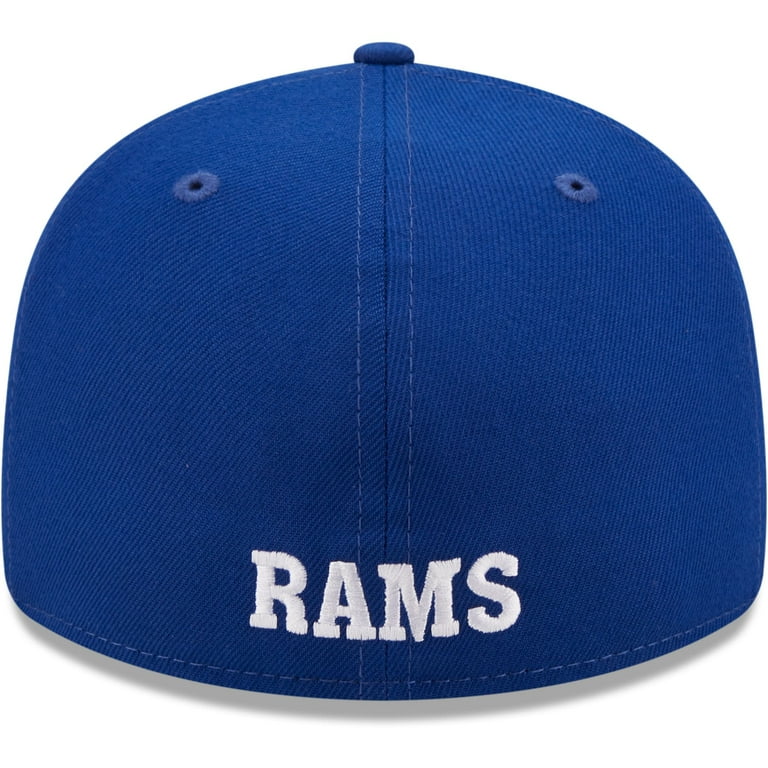 Men's New Era Royal Los Angeles Rams Throwback Main 59FIFTY Fitted Hat