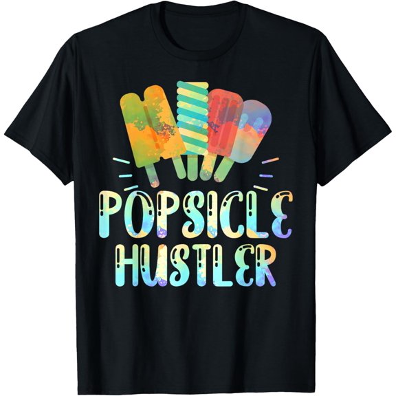 Funny Ice Cream Retro 80s Summer Popsicle Hustler Girls Kids T-Shirt