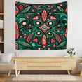 thumbnail image 5 of Decorative Boho Ethnic Gemotric Shapes Country Tapestry Beautiful Boho Durable Tapestry Curtain 51x59 Inch Washable Reminiscent Tribal Art Vibrant Big Tapestry for Living Room College Decoration, 5 of 5