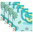 thumbnail image 6 of Iauyy Satin Napkins Set of 1- Happy Monkey 2 DIY Printing Decoration Cloth Napkin- Easy Care for Home/Party, 6 of 8