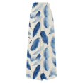 thumbnail image 4 of Swanpen Women's Summer Print Wide Leg Palazzo Pants Elastic Drawstring Waist Flowy Loose Fit Casual Long Trousers with Side Pockets, 4 of 5