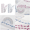 thumbnail image 2 of Ywmsfl Professional Geometry Dawing Ruler Set Math Protractor Set Square School Geometry Tool For Students Drafting Measuring, 2 of 13