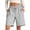 *Gray, variant on VBVC Women's Drawstring Bermuda Sweat Shorts , High Waisted Athletic Shorts For Women,Ladies' Casual Knee Length Shorts with Pockets,Black,S-2XL