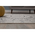 thumbnail image 4 of Oriental Medallion Boho Cream 5' x 7' Indoor/Outdoor Area Rug, 4 of 6