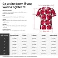 thumbnail image 2 of Yiaed Tulips Flowers Print Mens Short Sleeve Tight Fit T-Shirt, Crewneck Casual Tee-Medium, 2 of 5
