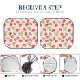 thumbnail image 4 of Lsque Strawberry Floral 2 PCS Windshield Sun Shade | CarFoldable Window Covers | Car Accessories Reflect UV for Universal Cars SUV Truck | Large, 4 of 7