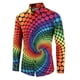 thumbnail image 2 of Camisa de moda para hombre, blusa de manga larga con botones y estampado 3D a rayas, ropa de mujer, ropa de calle vintage para hombre y mujer, camisetas 2024, 2 of 5