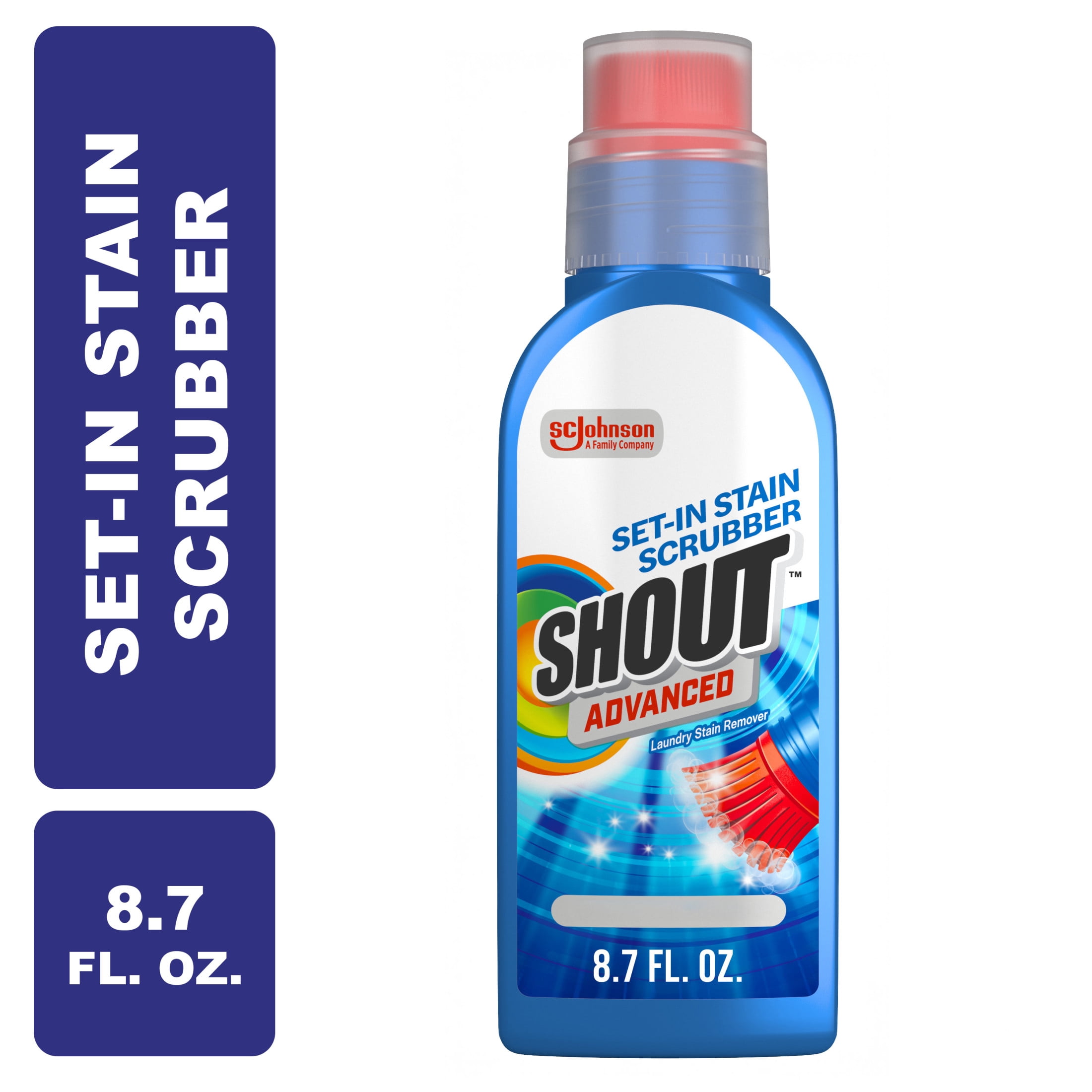 (3 pack) Shout Advanced&nbsp;Laundry Stain Remover,Ultra Concentrated Gel Brush, 8.7 Ounce