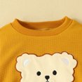 thumbnail image 5 of Mikilon Xmas Kids Loungewear Sets Size 3-18 Months Cute Bear Printed Round Neck Tops Casual Comfortable Elastic Waist Pants Thermal Clothing Sets, 5 of 8