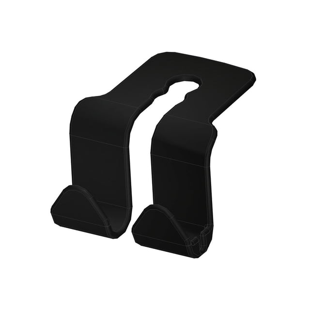 Youkk Car Double Head Hooks Auto Rear Seat Hanging Phone Holder Interior Organizer Back Seats Storage Headrest Hanger Black hook