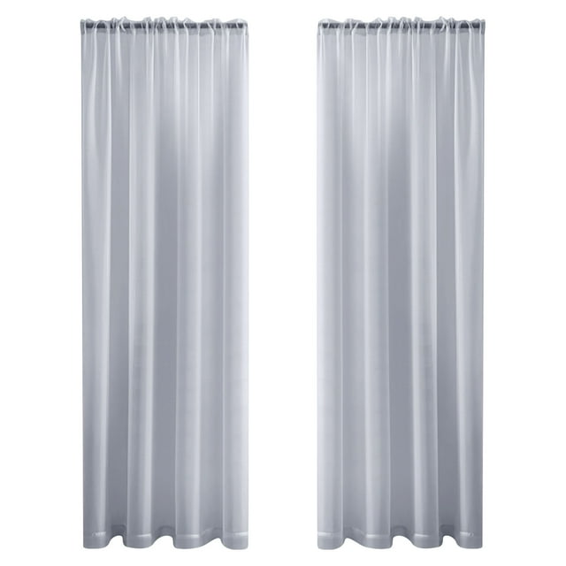uhnmki Rideaux Transparents Blancs Élégants Rideaux Transparents Adaptés à la Décoration de Salons, Chambres et Fenêtres Modernes