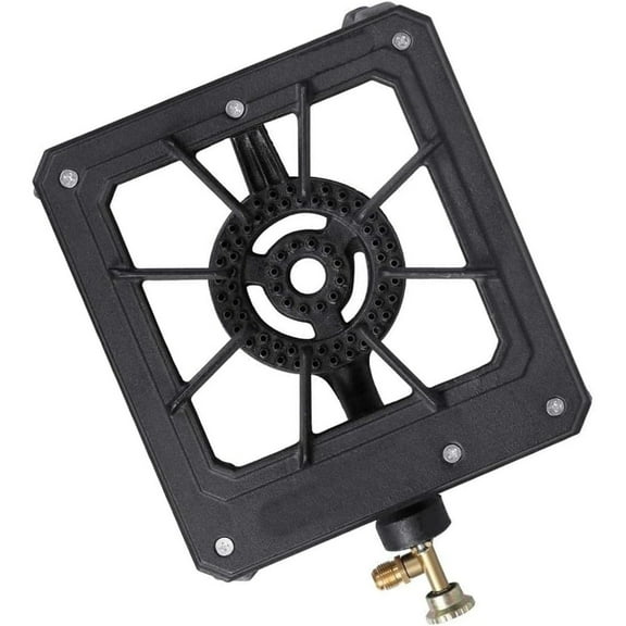 MMZP Heavy Duty Single Burner Propane Gas Cast Iron Camp Stove BBQ Cooker