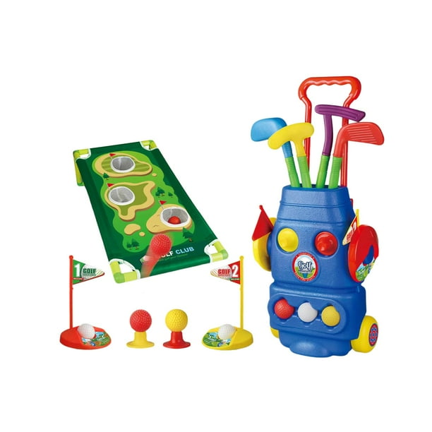 Juego de golf para niños, juegos de golf para interiores y exteriores para niños, niñas y niños pequeños. 14 piezas
