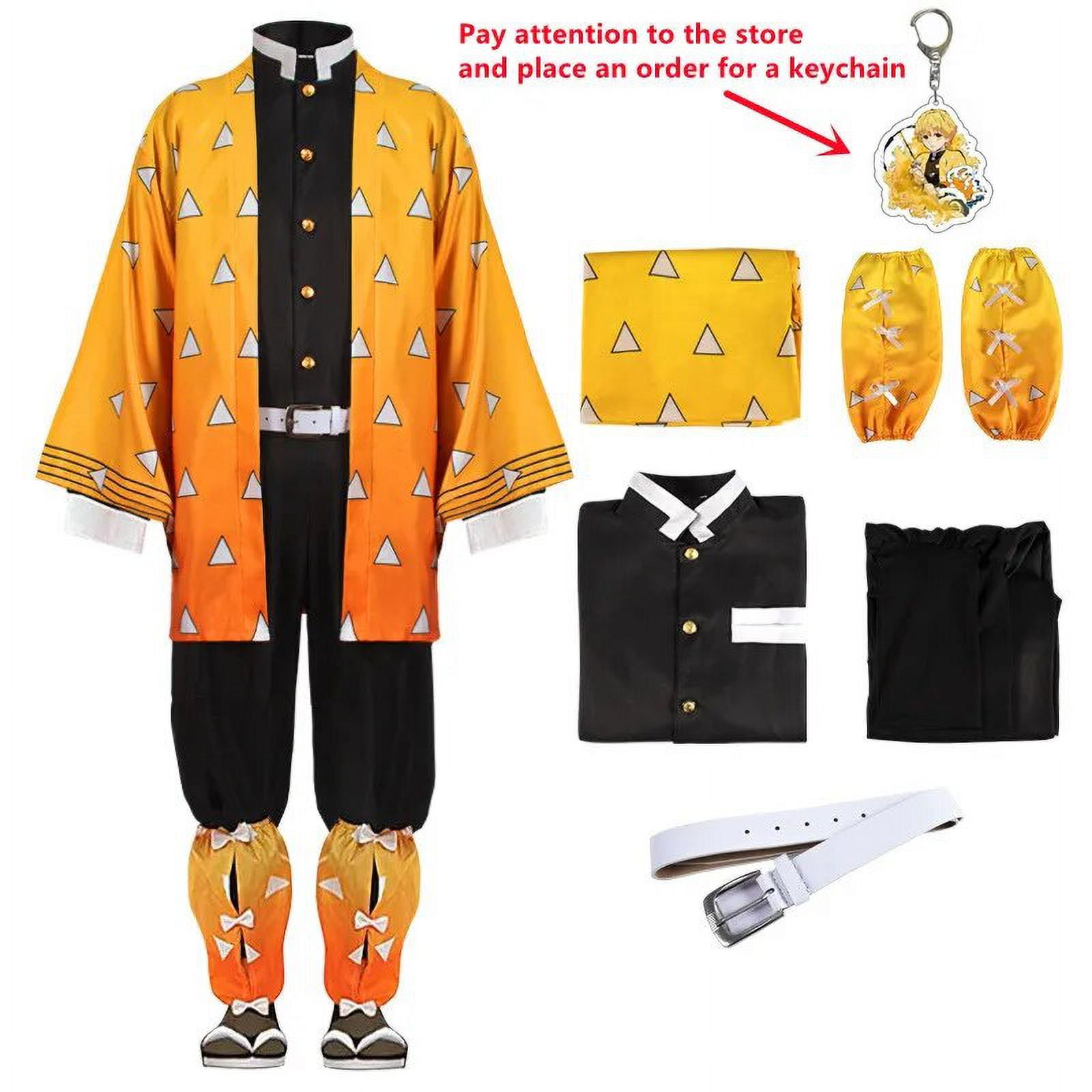 Demon Slayer Agatsuma Zenitsu Cosplay para niños Anime japonés Ghost Demon Slayer Agatsuma Zenitsu Cosplay para niños Anime japonés Ghost