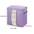 thumbnail image 3 of Large Storage Bags, Clothes Storage Bins Foldable Closet Organizers Storage Containers with Reinforced Handle for Clothing, Blanket, Comforters, Bed Sheets, Pillows and Toys 20x11x19in, 3 of 6