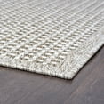thumbnail image 5 of 2x3 Water Resistant, Small Indoor Outdoor Rugs for Patios, Front Door Entry, Entryway, Deck, Porch, Balcony | Outside Area Rug for Patio | Taupe, Basketweave | Size: 2' x 3', 5 of 7