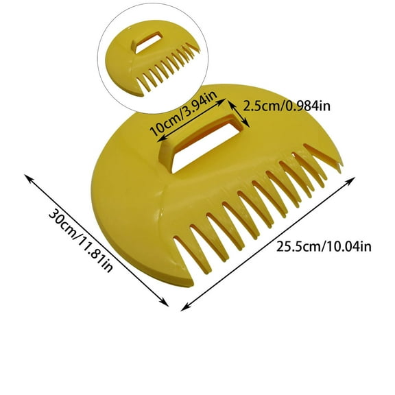 WNFJR Leaf Scoops - Collector Leaf Grabbers with Handles for Easy Yard Cleanup - Claw Rake Tips for Gathering and Scooping Leaves and Grass