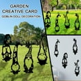 thumbnail image 1 of Fiudx Adorno de Gnomo de Acero para Árbol, Diseño de Gnomo Metálico, Construcción de Acero Resistente, Ideal para Jardín y Exteriores, Adorno para Poste de Árbol o Cerca, Juego de 4, Acero Calibre 11, 1 of 7