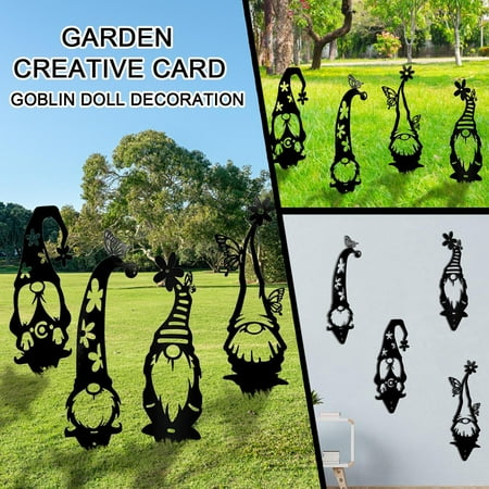 

Clearance Sales Steel Branch Gnomes Decoration Metal Tree Art Metal Gnomes Garden Steel Silver