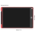thumbnail image 3 of Tablette d'écriture LCD 12 pouces, tablette à dessin, cadeau pour enfants, rouge, 3 of 4