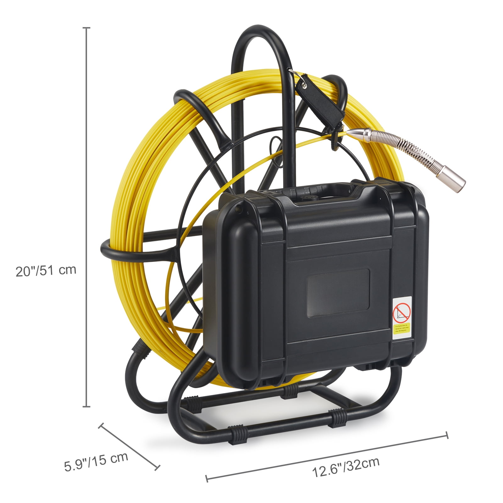 BENTISM Sewer Camera, 165 ft/50 m, 9" Screen Pipeline Inspection Camera with DVR Function, Waterproof IP68 Camera w/12 Adjustable LEDs, w/a 16 GB SD Card for Sewer Line, Home, Duct Drain Pipe Plumbing