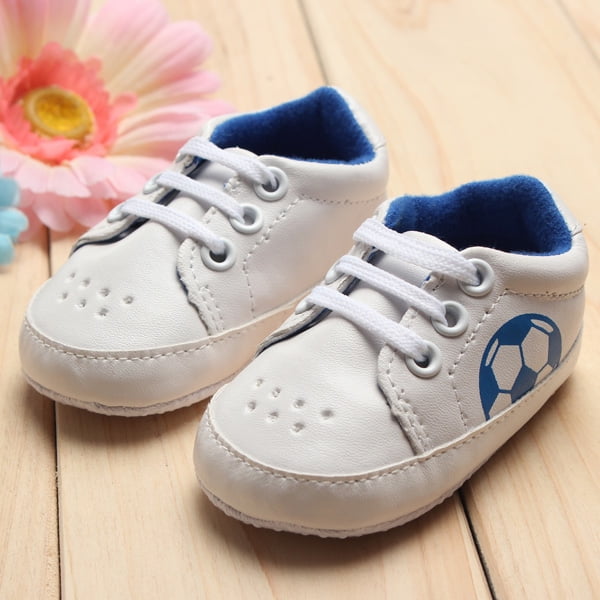 Baby Boy Girl Newborn Toddler Football Soccer Laces Sneaker Soft Sole Crib Shoes | Walmart Canada
